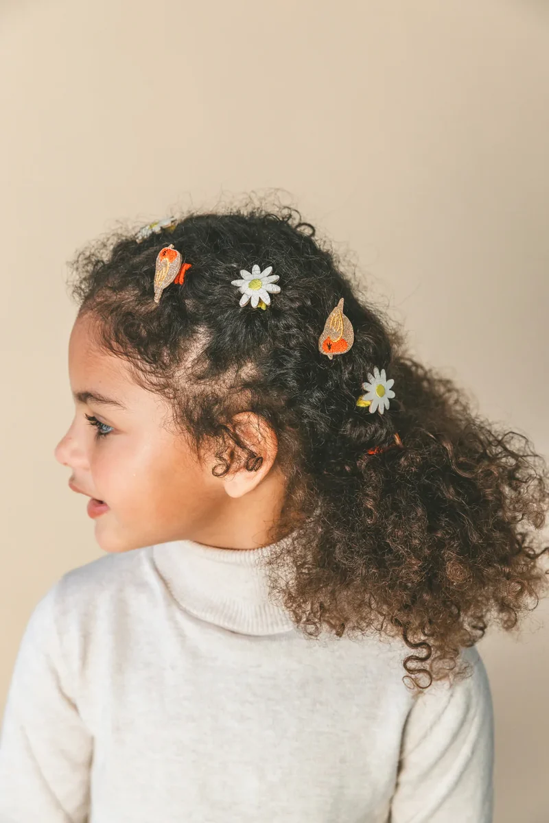 Barrettes Ruby le rouge-gorge (paire) | Luciole et Petit Pois
