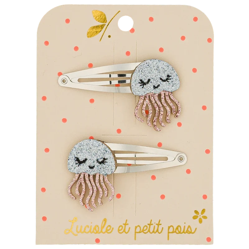 Barrettes Jelly la méduse (paire)| Luciole et Petit Pois