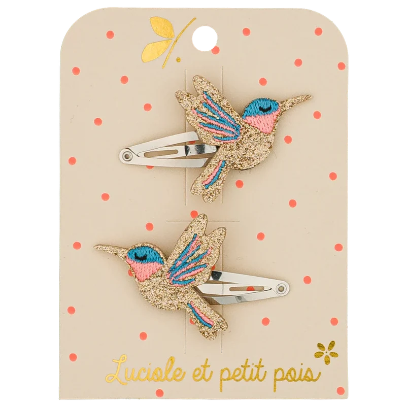 Barrettes Sunny le colibri– Luciole et petit pois
