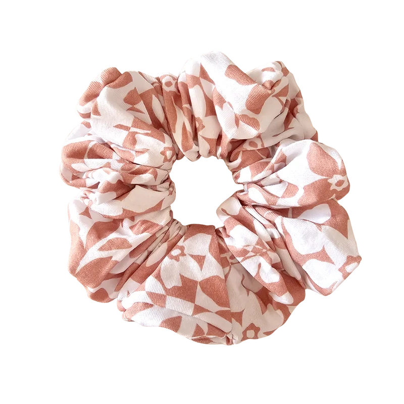 Chouchou en coton motif Blossom Rose – Zakuw