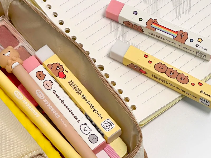 Gomme ours slim rose