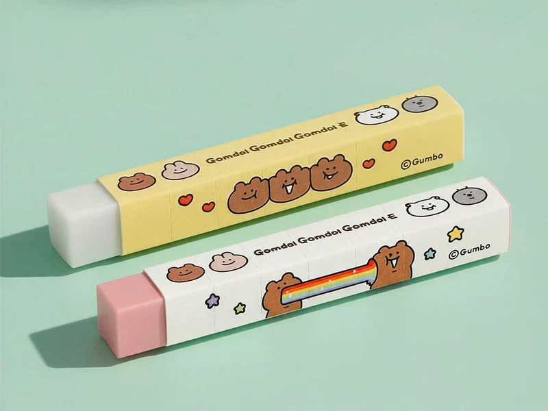 Gomme ours slim rose