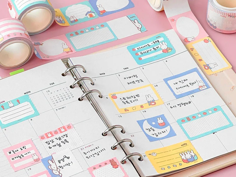 Rouleau de notes adhésives détachables Miffy