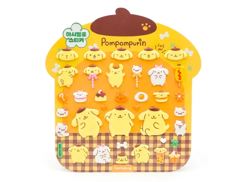 Stickers puffy Sanrio - Pompompurin