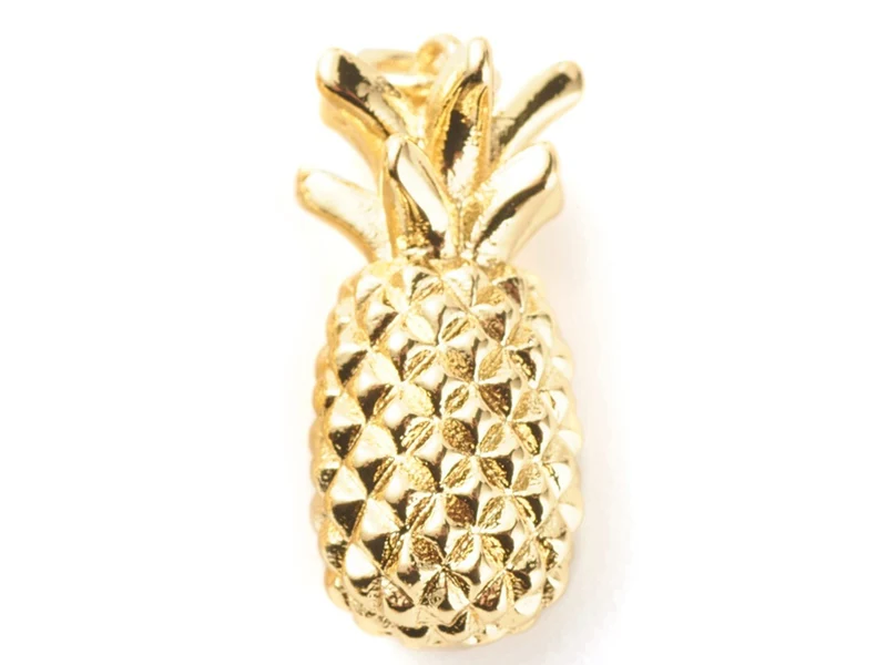 Breloque ananas - laiton doré à l’or fin