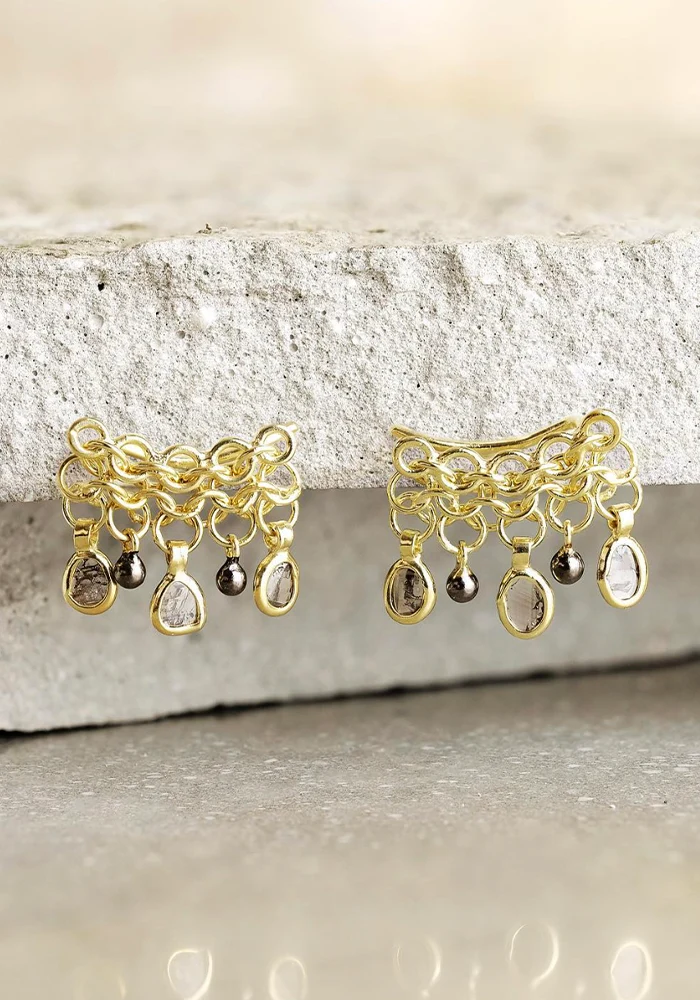 Boucles D'oreilles N°774 Diamant Polki