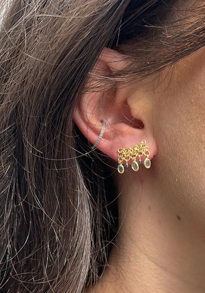 Boucles D'oreilles N°774 Diamant Polki