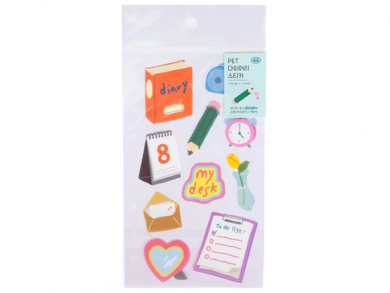 Planche de gros stickers - mon bureau