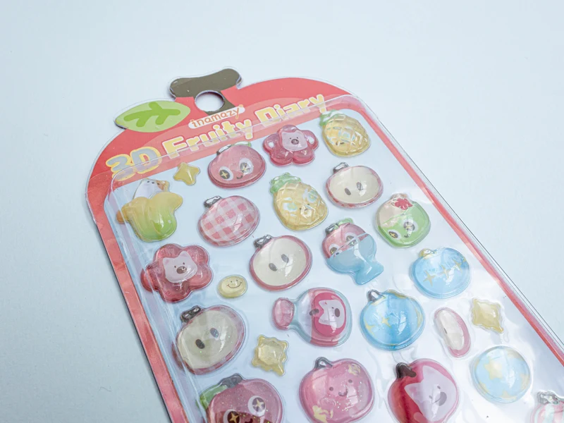 Stickers 3D Fruity Diary - pomme