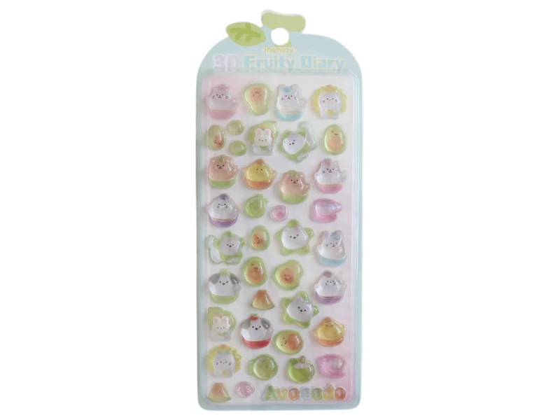 Stickers 3D Fruity Diary - chat