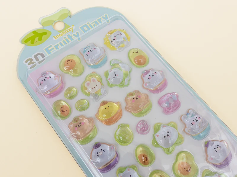 Stickers 3D Fruity Diary - chat