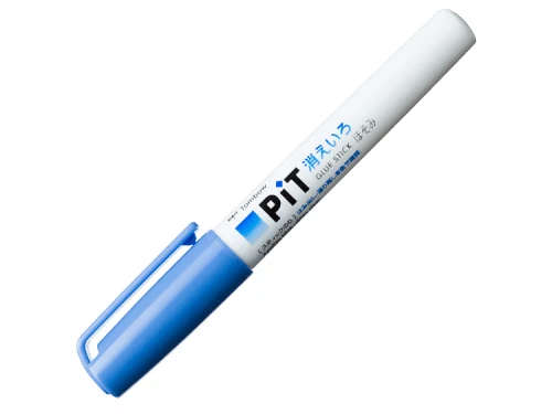 Colle bâton Tombow PIT bleue qui devient transparente