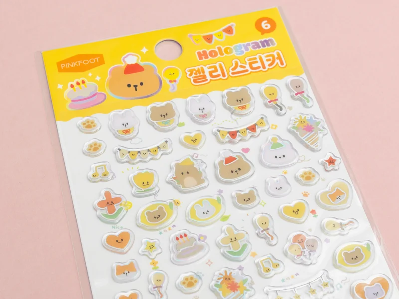 Mini stickers épais coréens - patte de chat