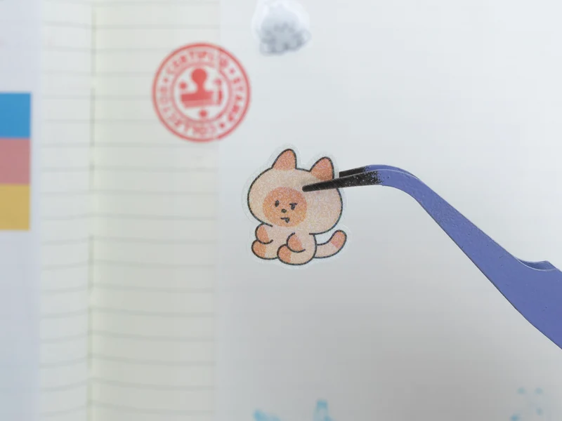 Pince fine spéciale stickers - mauve