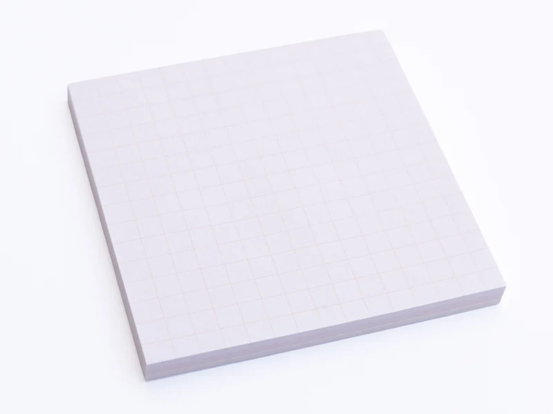Bloc de post-it rose - quadrillages - multicolores