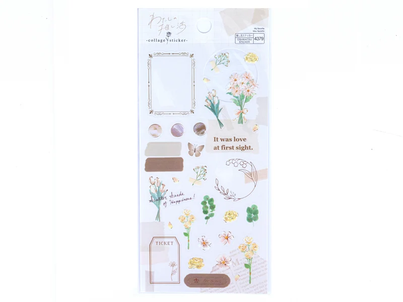 Stickers collection fleurs printanières