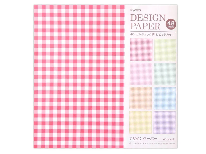 Papier design motif vichy
