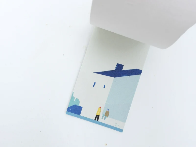 Bloc de papiers illustrés Taku Bannai « Story »