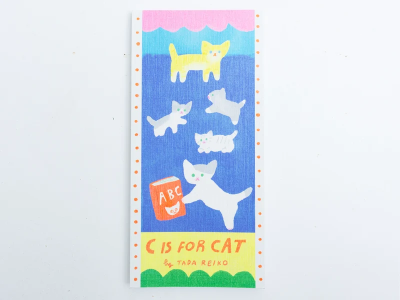 Bloc de papier illustrés Reiko Tada C is for cat