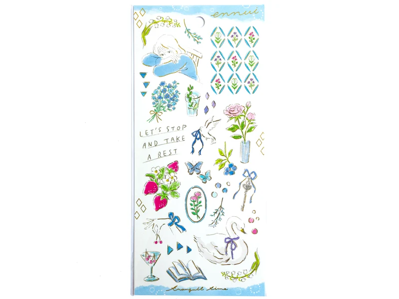 Stickers romantiques - cygne