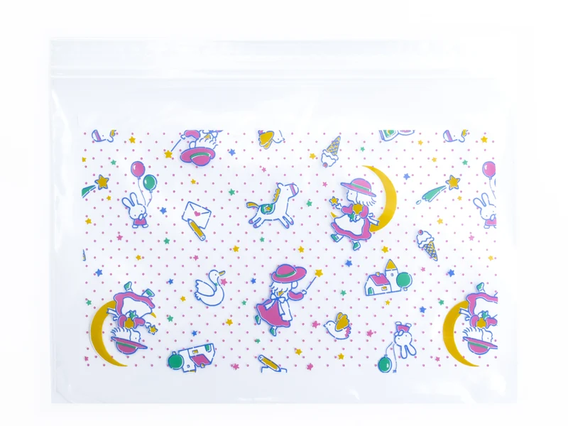Pochette transparente pour ranger les stickers - zip