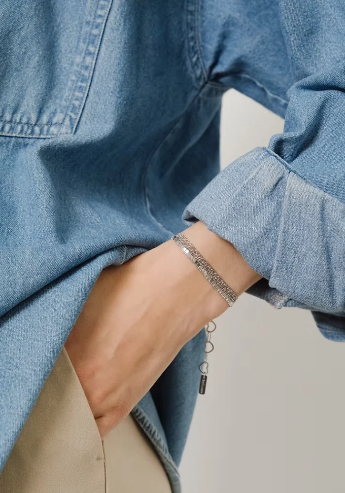 Bracelet Nour Rhodium