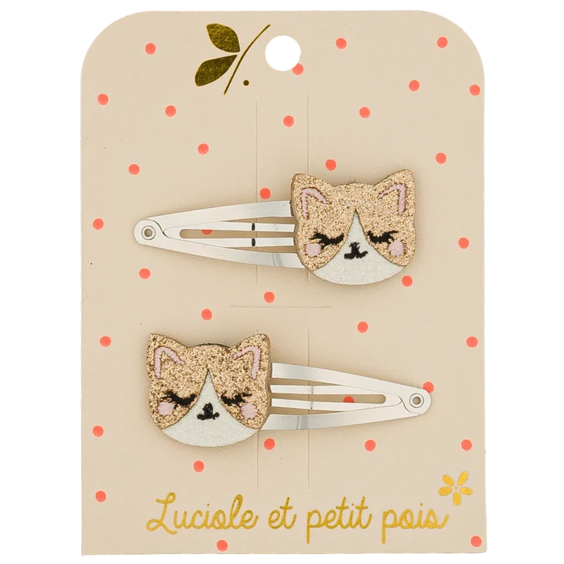 Duo Barrettes Chats - Luciole et Petit Pois