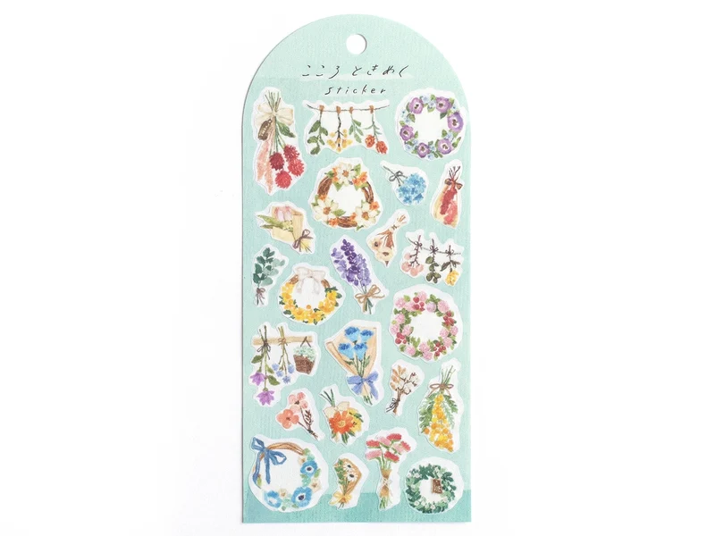 Stickers - couronnes de fleurs