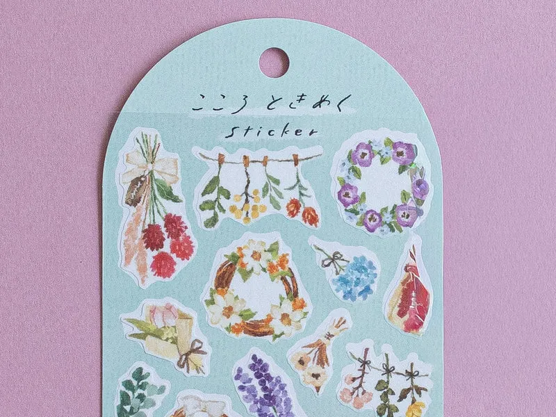 Stickers - couronnes de fleurs