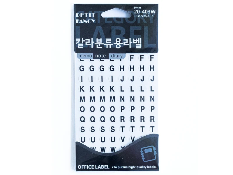 Stickers lettres - 13 planches