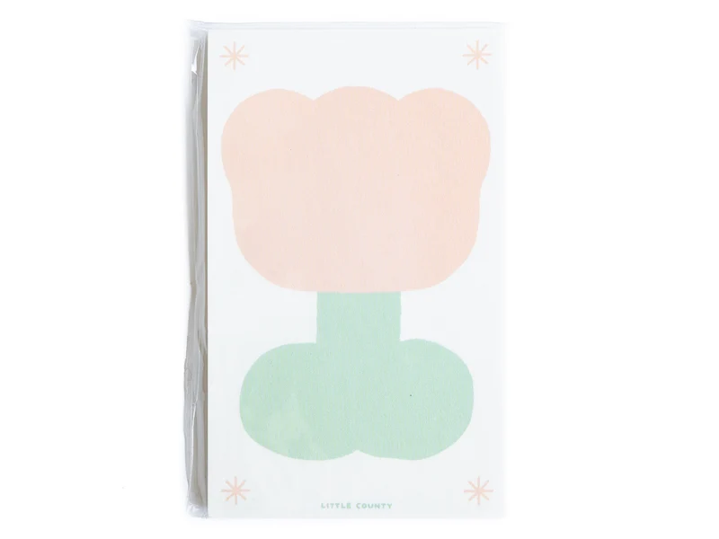Mini bloc-notes fleur