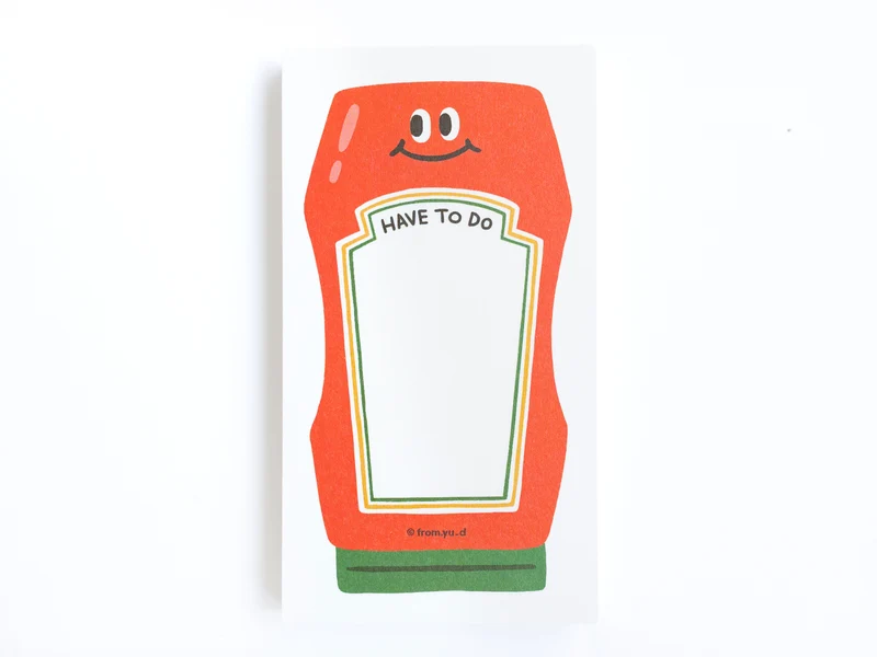 Bloc-notes ketchup
