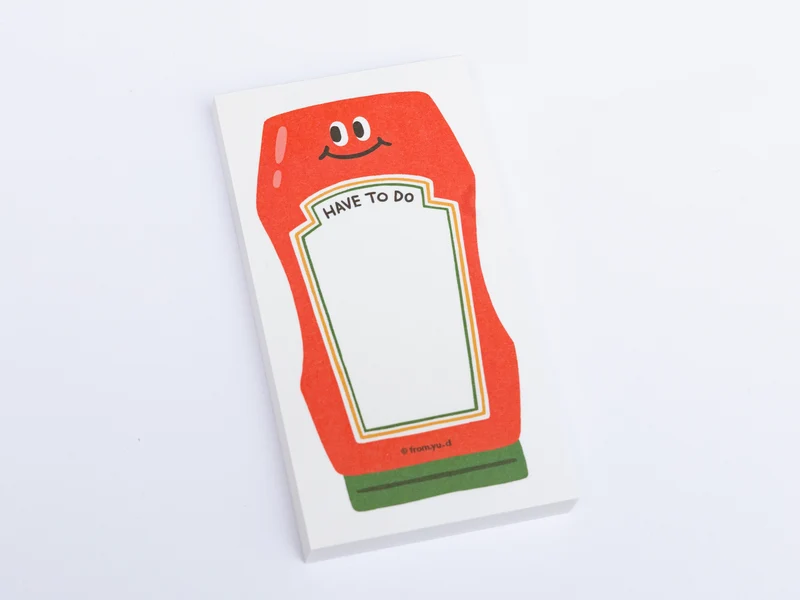 Bloc-notes ketchup