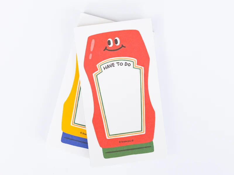 Bloc-notes ketchup