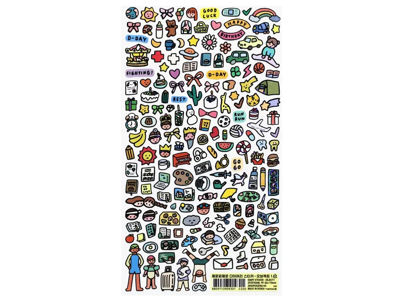 Stickers pour planner Petits bonheur - Zero per zero