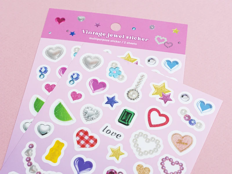 Stickers vintage jewel