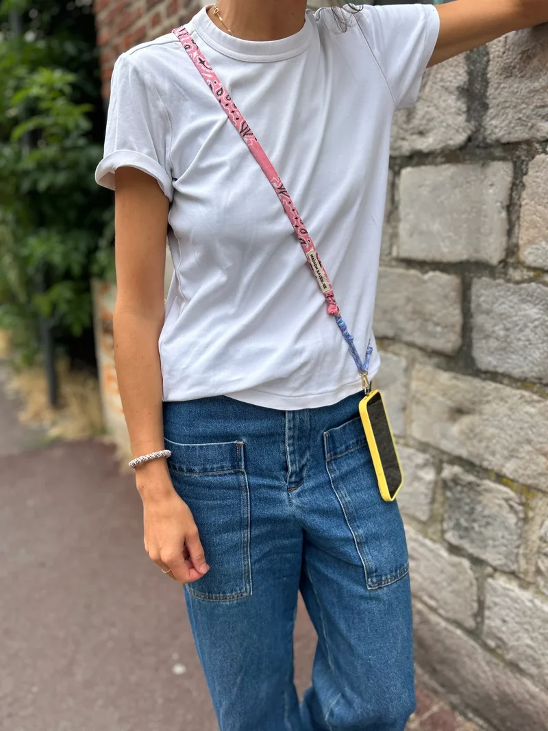 Cordon de Téléphone Saumon - Maison Saussure