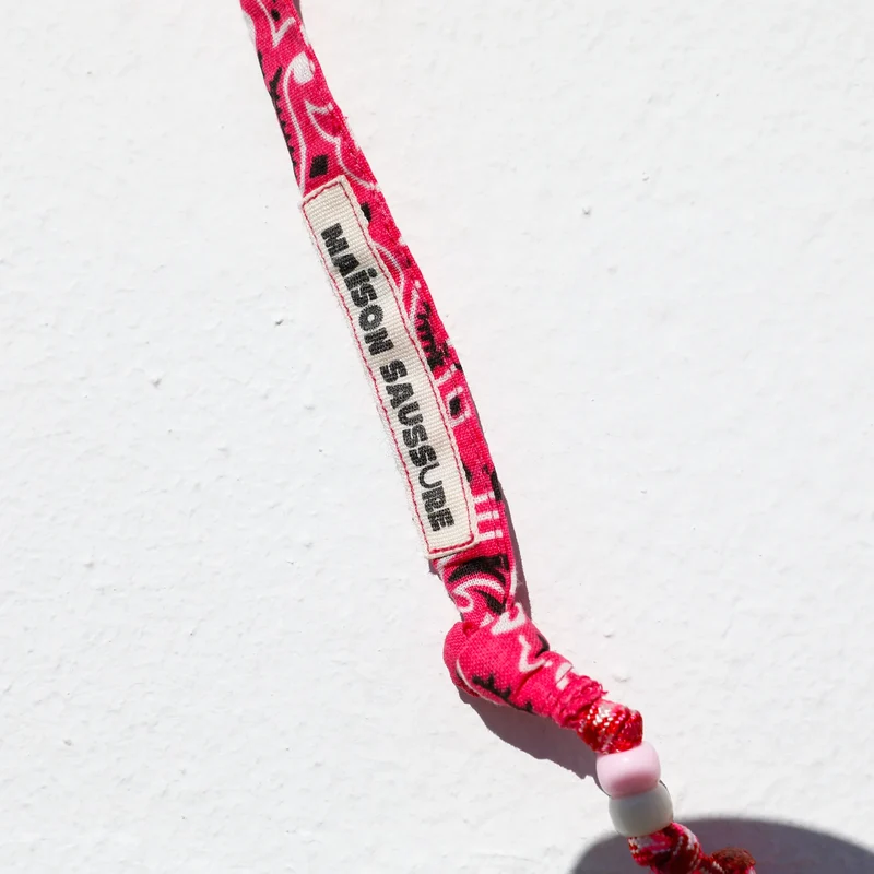 Cordon de Téléphone Rose Bonbon - Maison Saussure