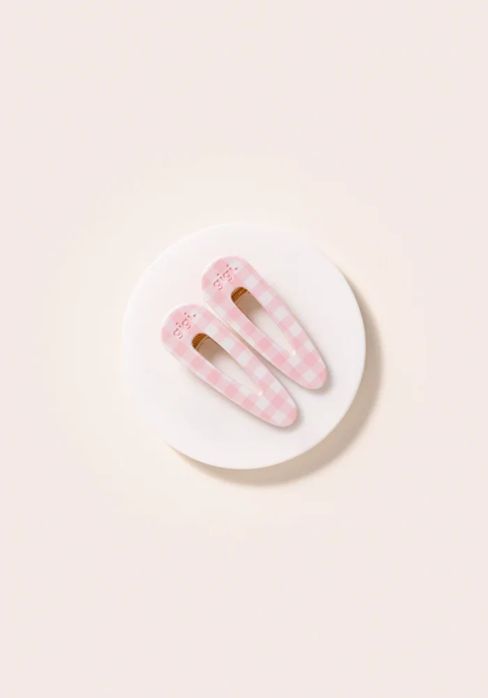 Set De 2 Barrettes Clip Vichy Madrague