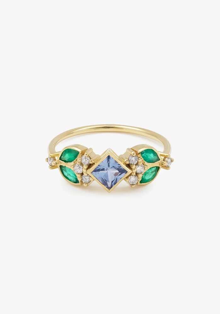 Bague Nymphea 3 Bleue