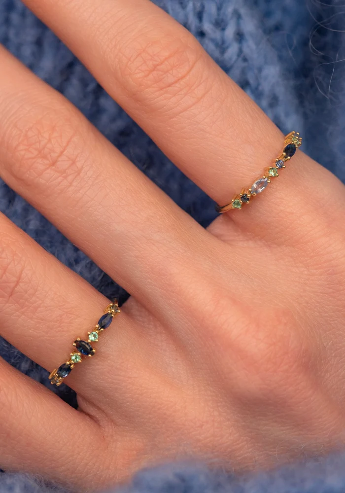 Bague Gaia 5 Bleue