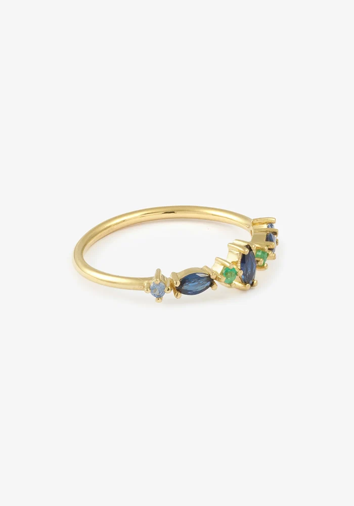 Bague Gaia 5 Bleue