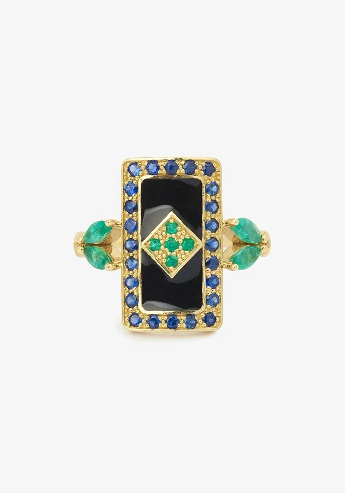 Bague Ava 3 Verte