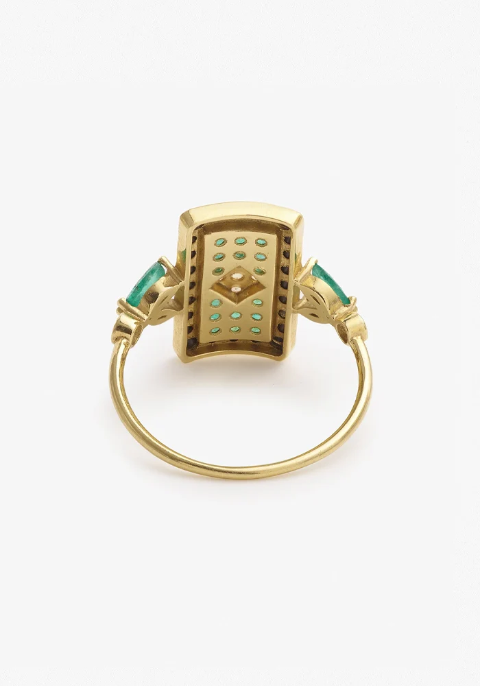 Bague Ava 3 Verte