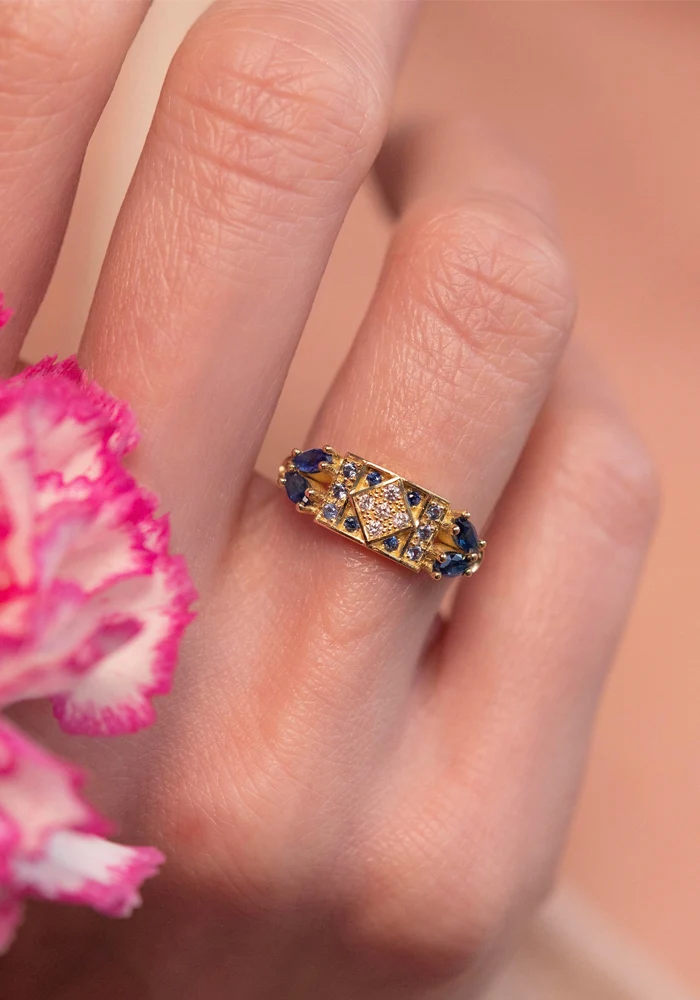Bague Ava 2 Marine