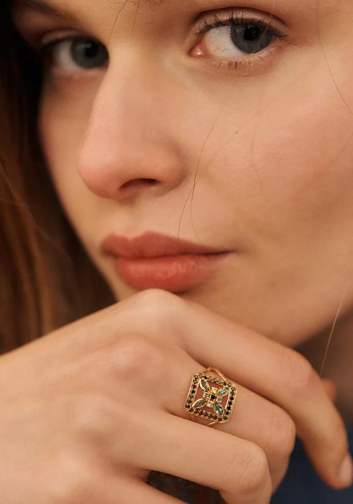 Bague Rita 4 Verte