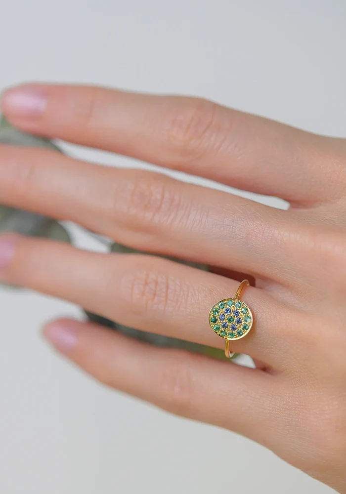 Bague Babystone 1 Verte
