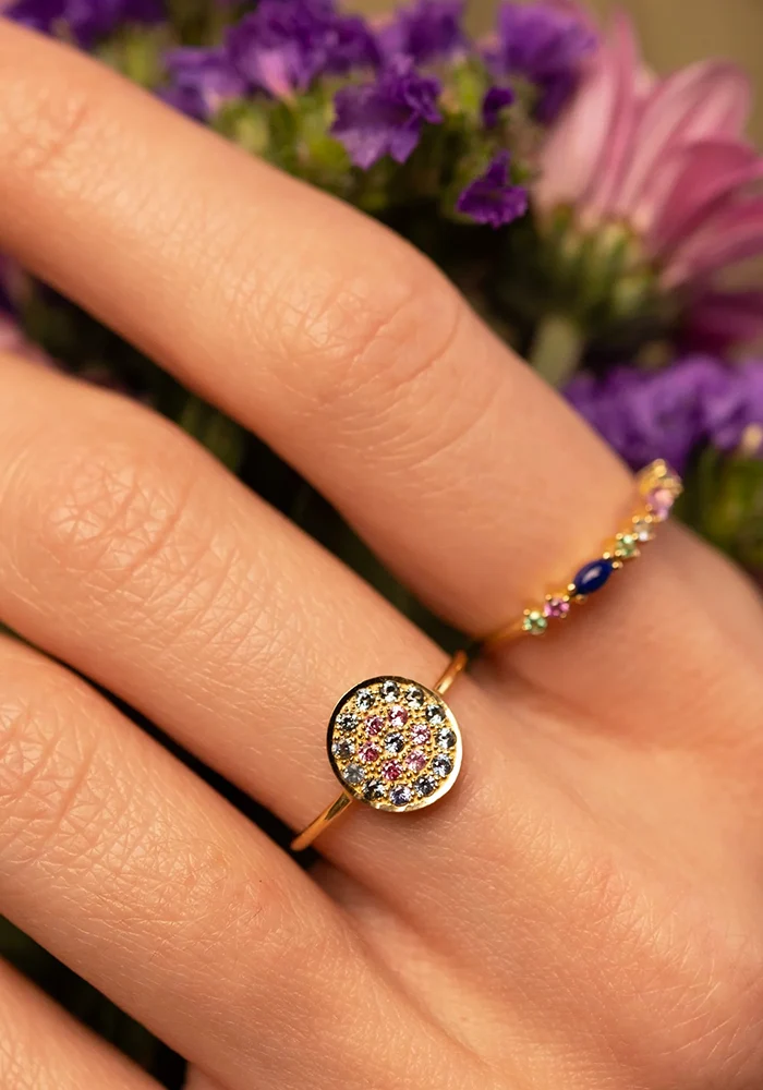 Bague Babystone 1 Rose
