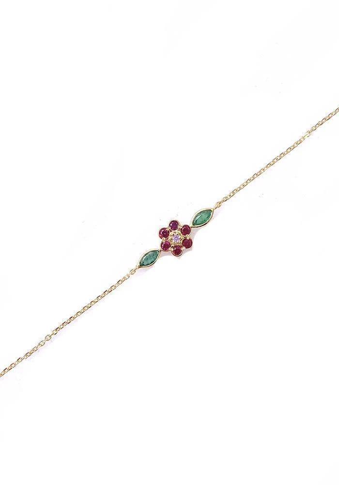 Bracelet Miniflower 1 Rouge
