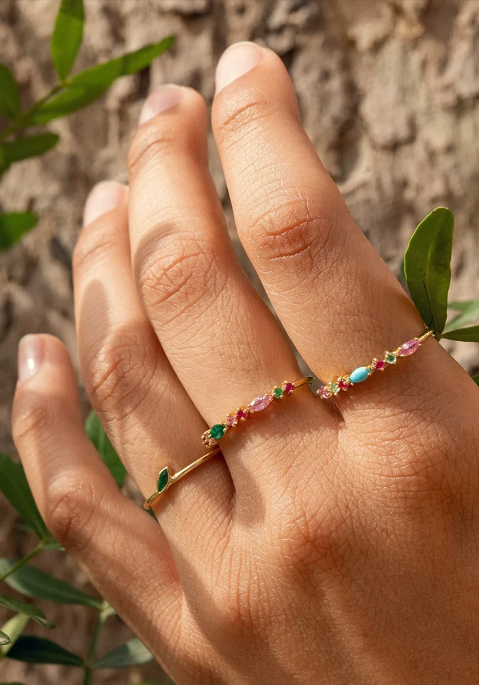 Bague Gaia 2 Rouge